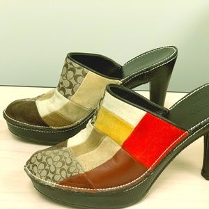 Coach Classic Mules Size 9